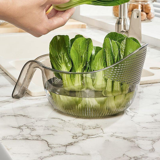 Multifunctionele Afgietmand voor Keuken – Rijst, Groente & Fruit Wassen