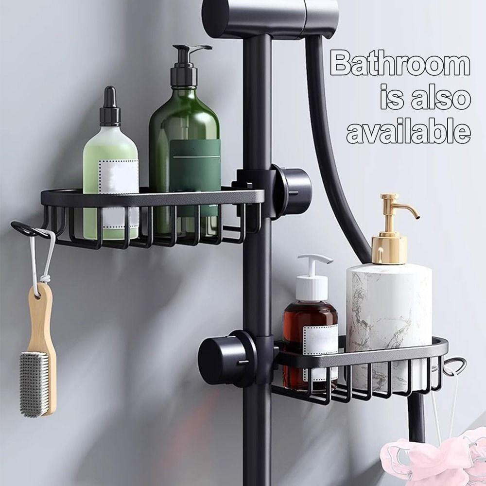 Aluminum kitchen faucet organizer with hook and drip tray - photo 9
