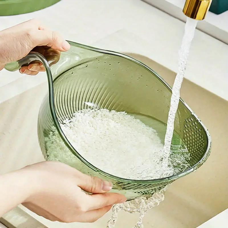Multifunctionele Afgietmand voor Keuken – Rijst, Groente & Fruit Wassen