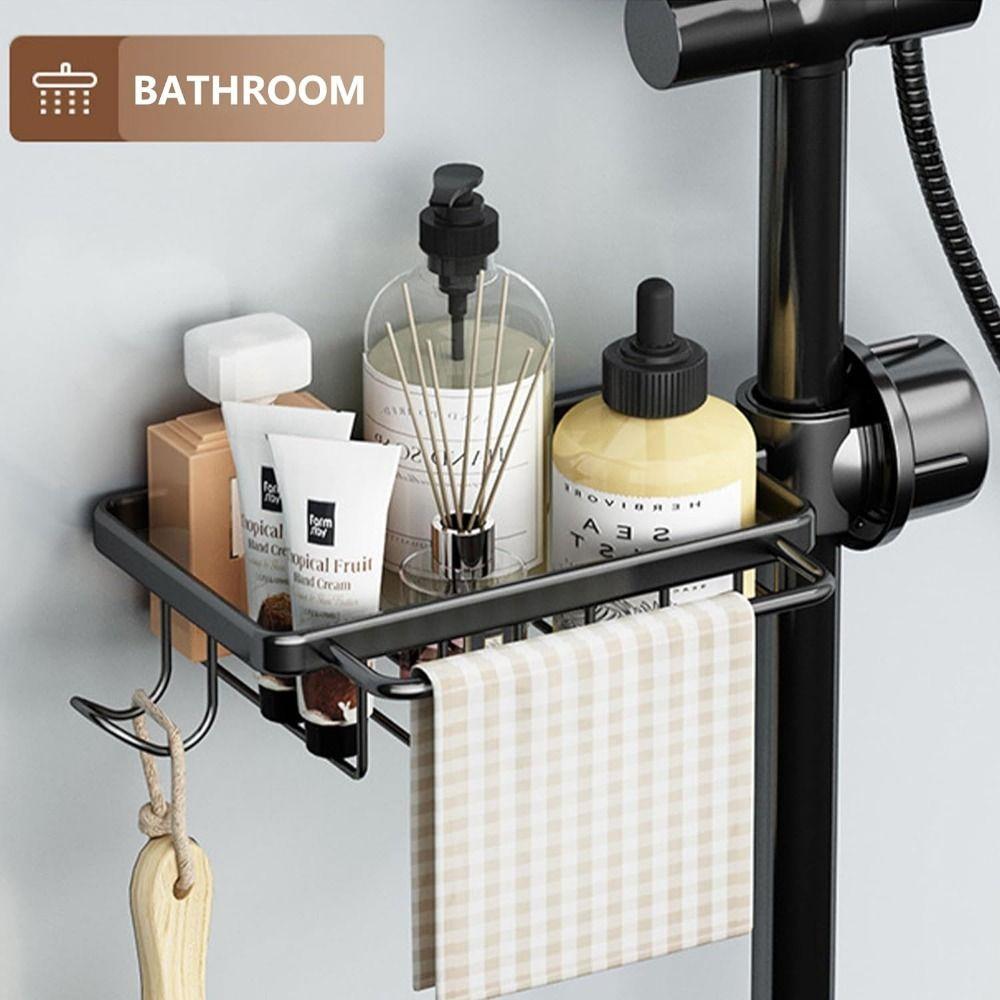 Aluminum kitchen faucet organizer with hook and drip tray - photo 3